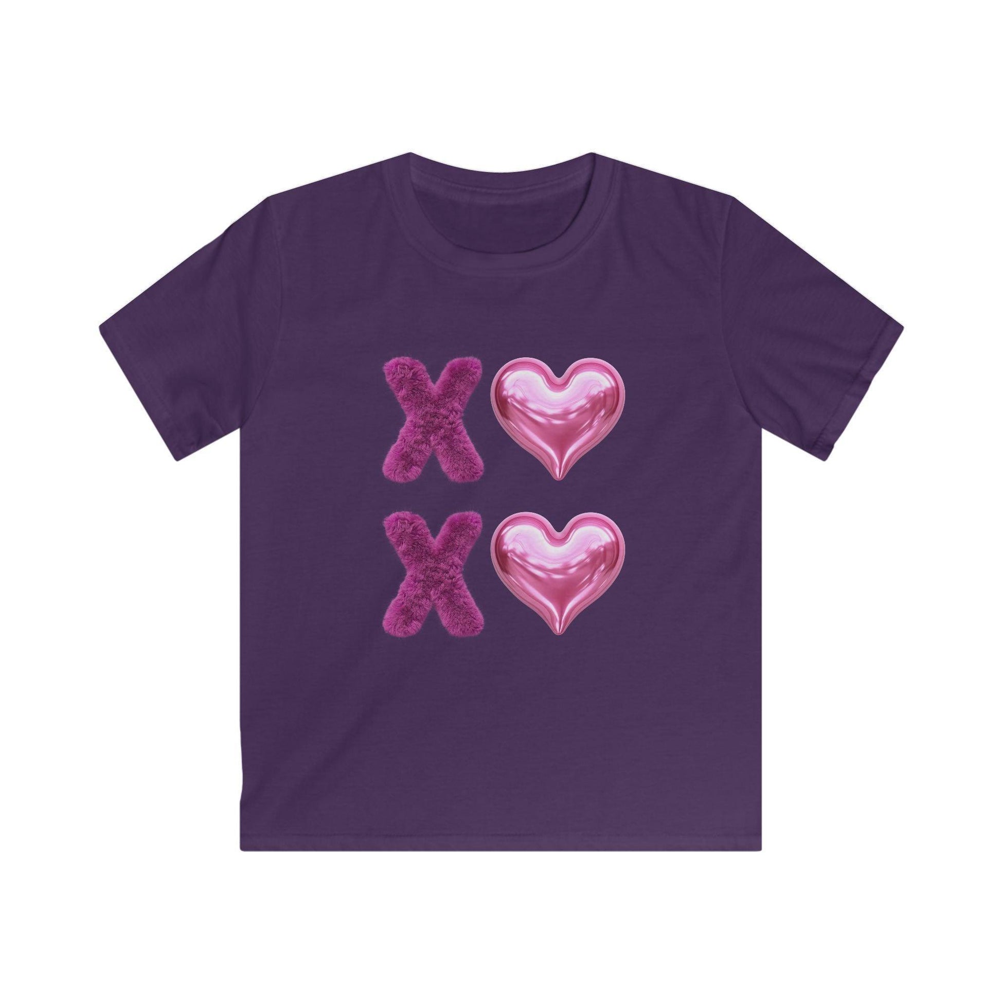 💖 XOXO Hugs & Kisses! 💜 Kids Softstyle Tee ✨ Spread the love with hugs and kisses! - Whippie's