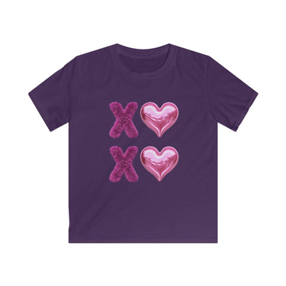 💖 XOXO Hugs & Kisses! 💜 Kids Softstyle Tee ✨ Spread the love with hugs and kisses! - Whippie's