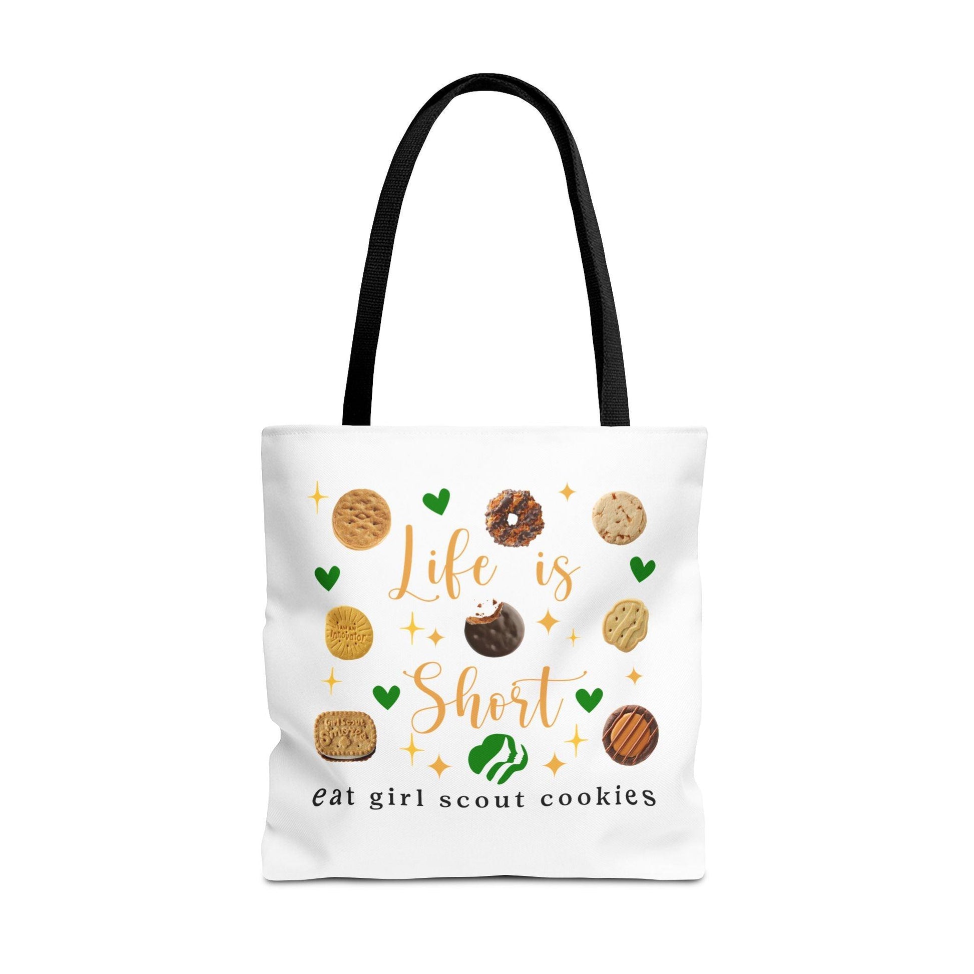 Life is Short, Eat Girl Scout Cookies Tote Bag 🍪❤️ - Whippie's