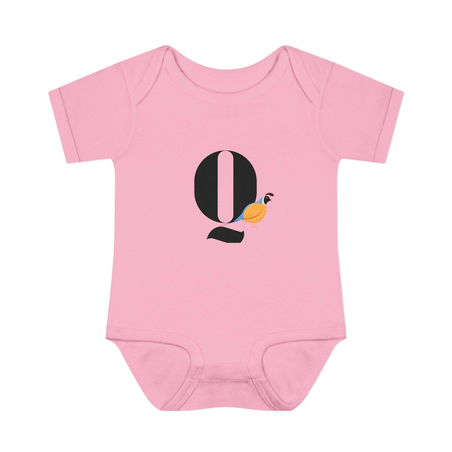 Alphabet Adventures: Letter Q - Quiet Quail Baby Onesie Q is for Quiet Quail! - Whippie's