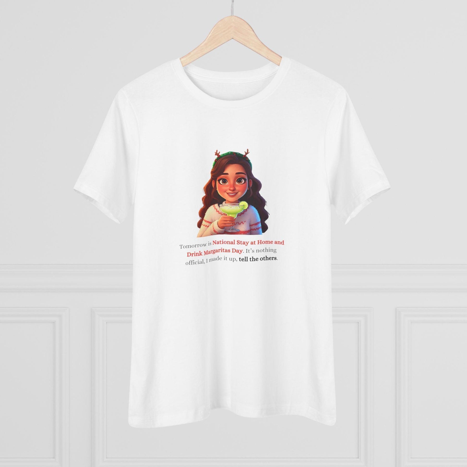 Margarita Day, It's Official (Because I Said So!) - Christmas Cheer 🍹 - Women's Cotton Tee 🍹 - Whippie's