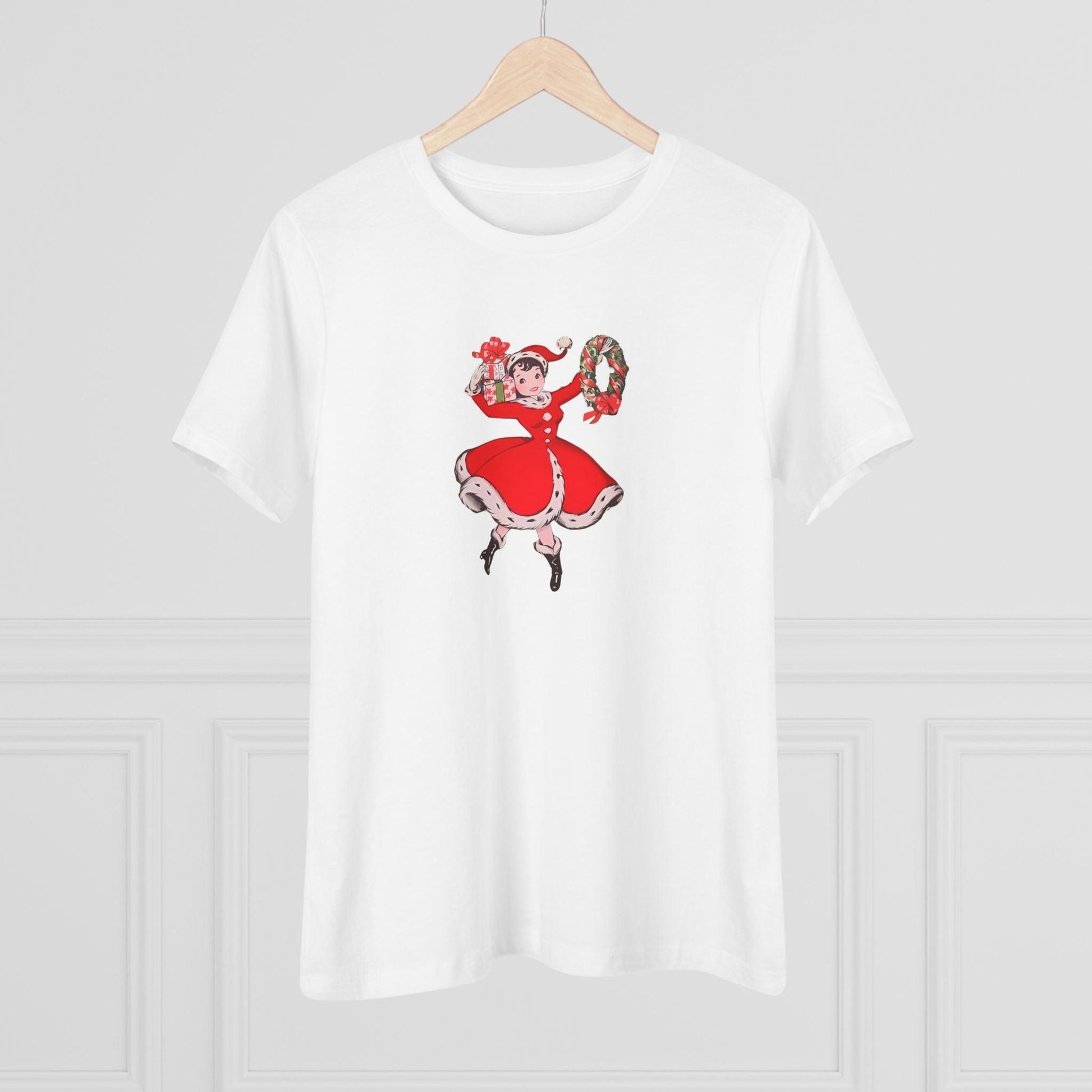 Retro Woman with Wreath - Women's Softstyle Tee - Whippie's