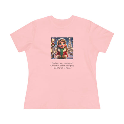 Caroler - Christmas Cheer - DBH Girl - Women's Softstyle Tee - Whippie's