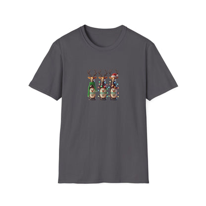 Reinbeer: 'Tis the Season to be Drinking! 🍻🦌🎄 - Unisex Softstyle T-shirt - Whippie's