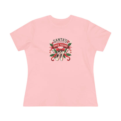 Santa's Favorite Dance Teacher Women's Softstyle Tee