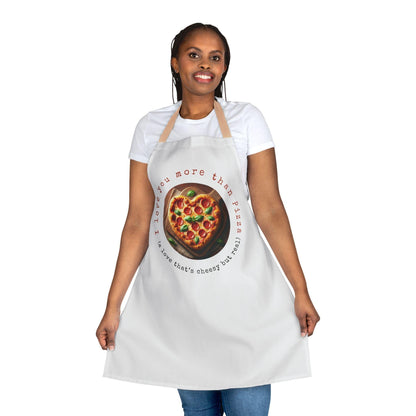 🍕 I ❤️ You More Than Pizza! 🍕 Unisex Apron ✨ Cook up some love in the kitchen! - Whippie's