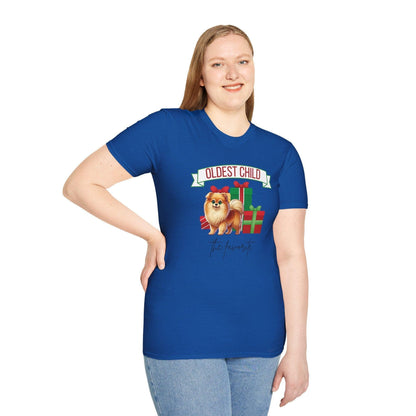 Oldest Child, The Favorite 🎁🐶 Pomeranian - Unisex Tee! 🎁👑 - Whippie's