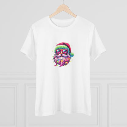 Shine Bright Like Santa! Merry and Bright! 🎅🏻✨🌈 - Women's Softstyle Tee - Whippie's