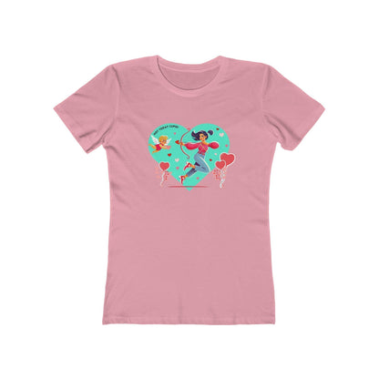💖 Not Today Cupid! 💘 Women's Boyfriend Tee ✨ Love on your own terms! - Whippie's