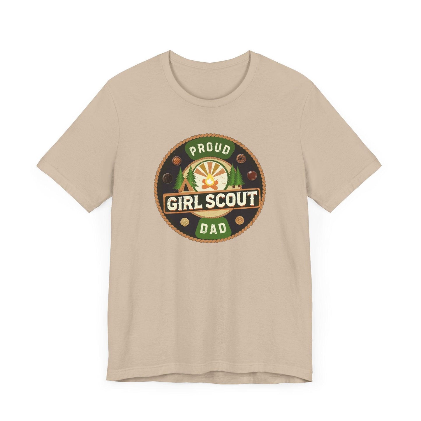 Proud Girl Scout Dad - Unisex Jersey Tee - Adventure Awaits! - Whippie's