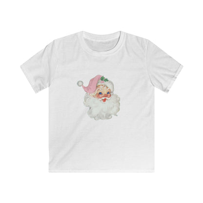 Blue-Eyed Santa - Santa's Got the Blues (and We Love It!) 💙🎅 Youth Softstyle T-Shirt 🎅🏻👚 - Whippie's