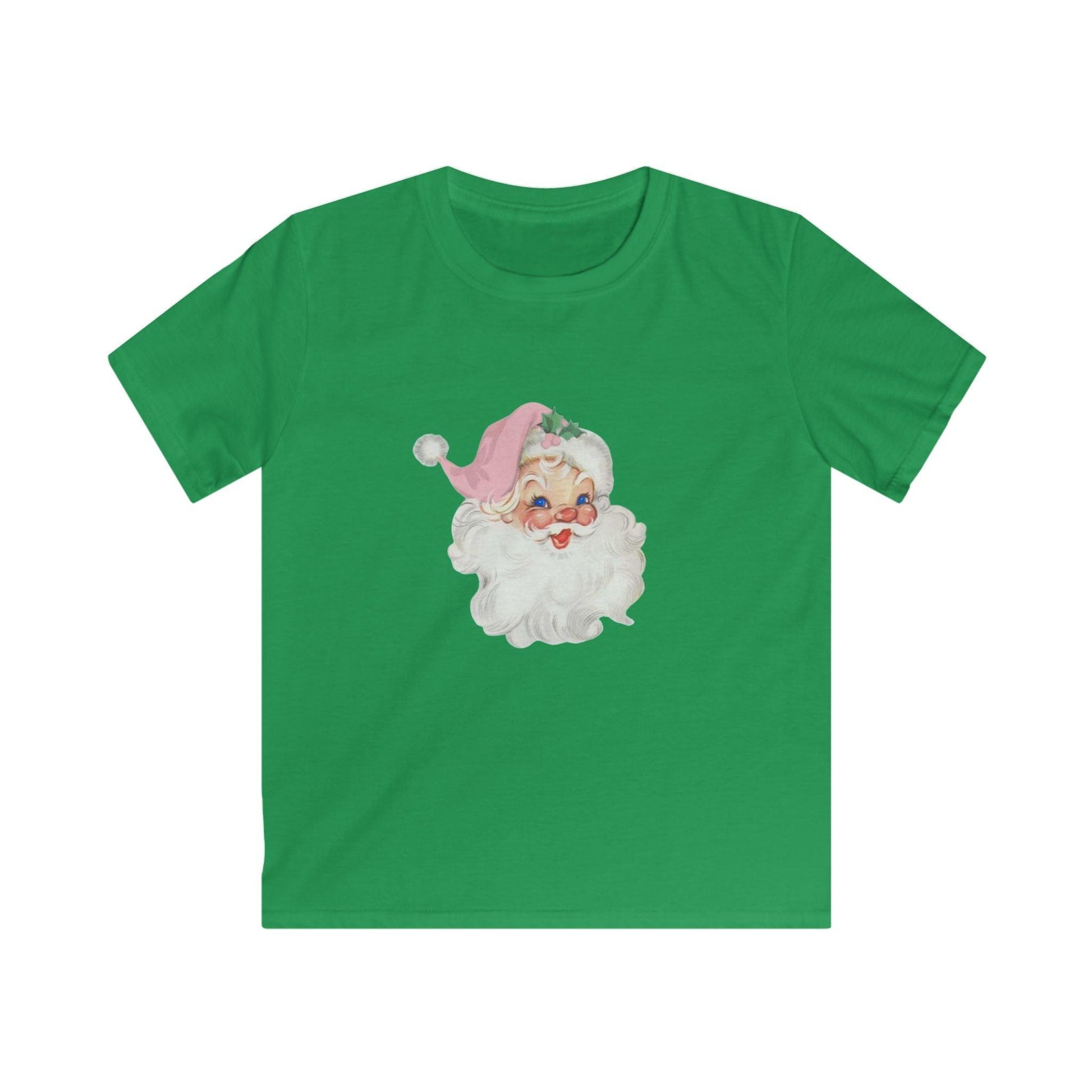 Blue-Eyed Santa - Santa's Got the Blues (and We Love It!) 💙🎅 Youth Softstyle T-Shirt 🎅🏻👚 - Whippie's