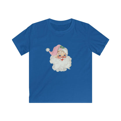Blue-Eyed Santa - Santa's Got the Blues (and We Love It!) 💙🎅 Youth Softstyle T-Shirt 🎅🏻👚 - Whippie's