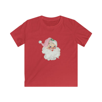 Blue-Eyed Santa - Santa's Got the Blues (and We Love It!) 💙🎅 Youth Softstyle T-Shirt 🎅🏻👚 - Whippie's