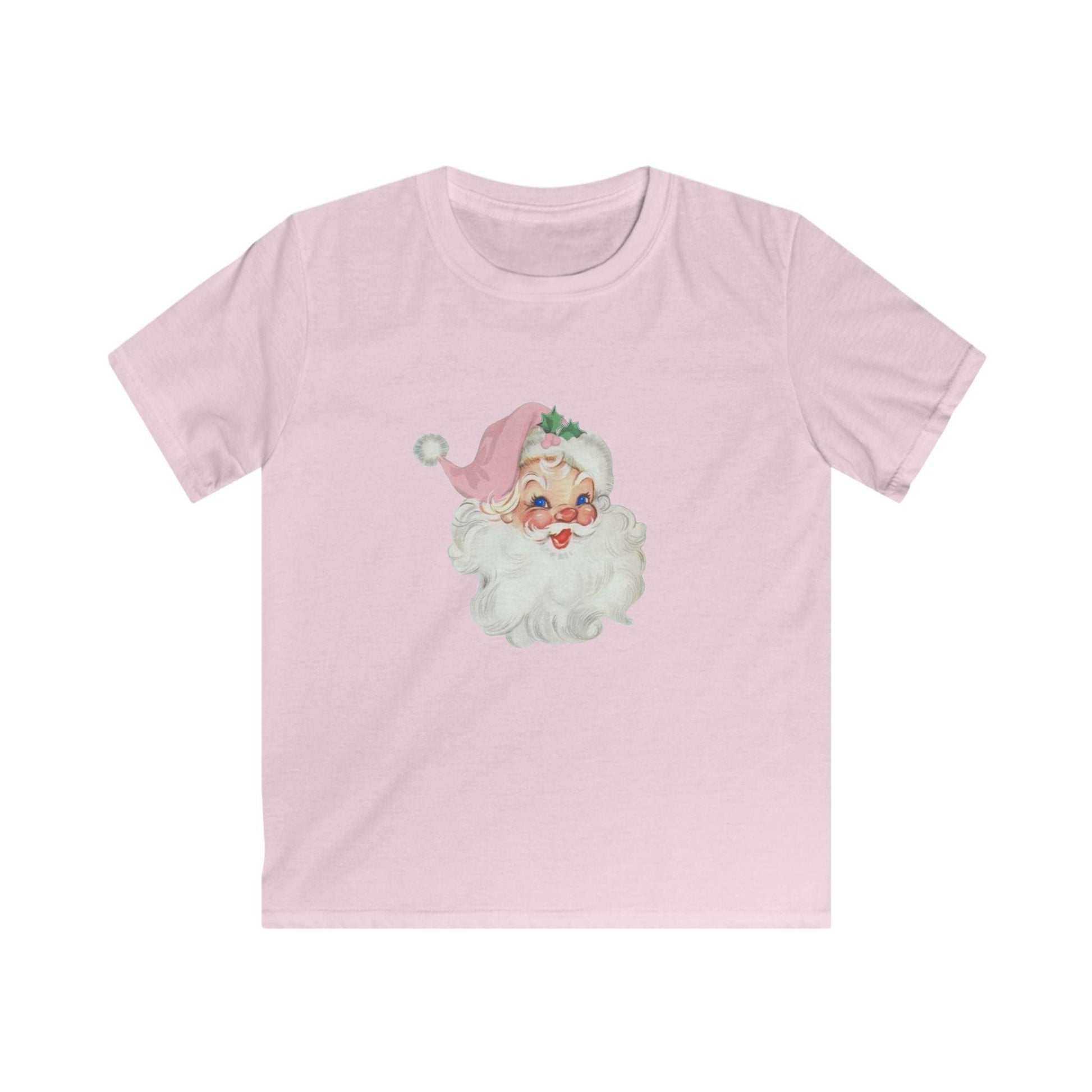Blue-Eyed Santa - Santa's Got the Blues (and We Love It!) 💙🎅 Youth Softstyle T-Shirt 🎅🏻👚 - Whippie's