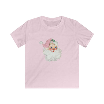 Blue-Eyed Santa - Santa's Got the Blues (and We Love It!) 💙🎅 Youth Softstyle T-Shirt 🎅🏻👚 - Whippie's