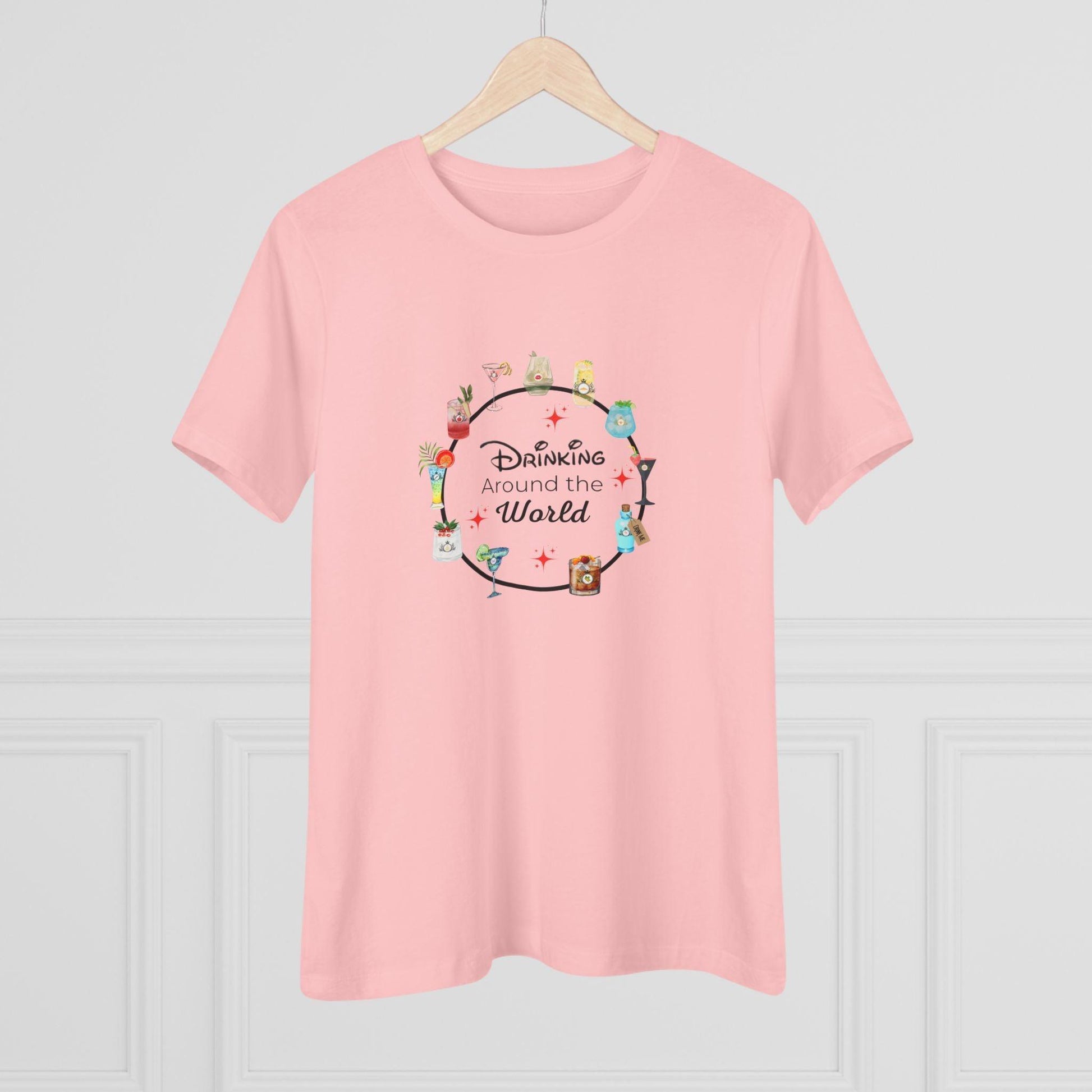 Drinking Around the World - Princess - Women's Softstyle Tee - Whippie's
