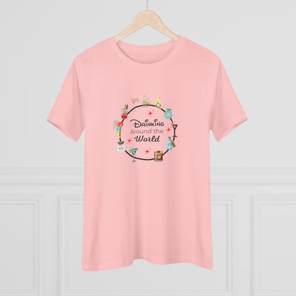 Drinking Around the World - Princess - Women's Softstyle Tee - Whippie's