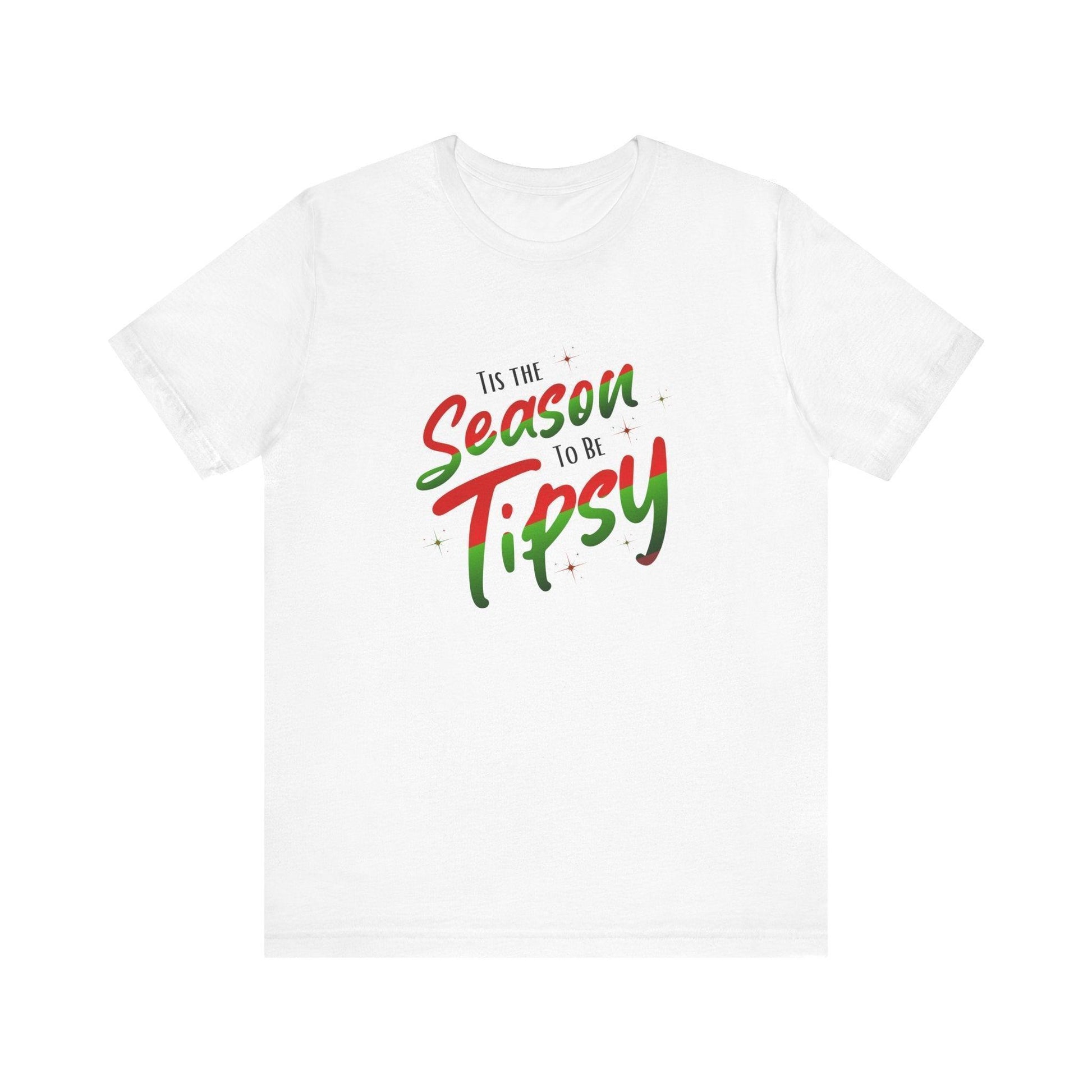 ✨ 'Tis the Season to be Tipsy 🎄 Unisex Jersey Tee 🎉 - Whippie's