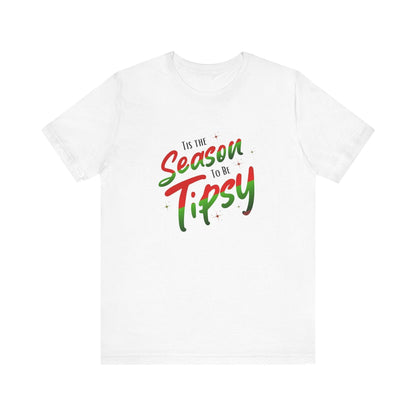 ✨ 'Tis the Season to be Tipsy 🎄 Unisex Jersey Tee 🎉 - Whippie's