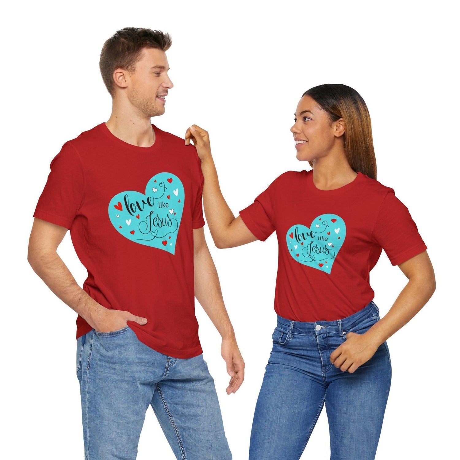 💙 Love Like Jesus ❤️ Unisex Jersey Tee ✨ Spread love and kindness. - Whippie's