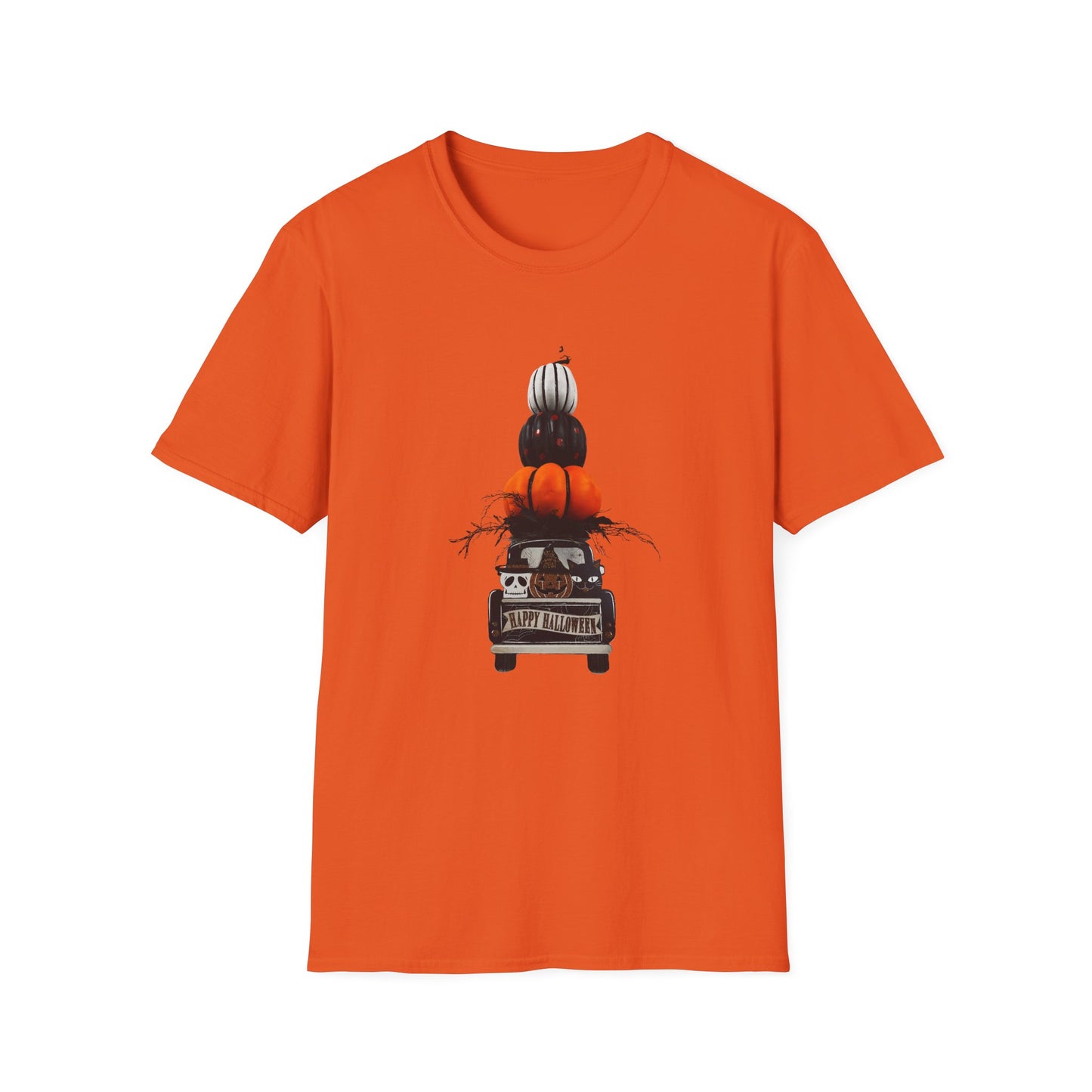 Halloween Truck | Festive Pumpkin Pickup Unisex Tee