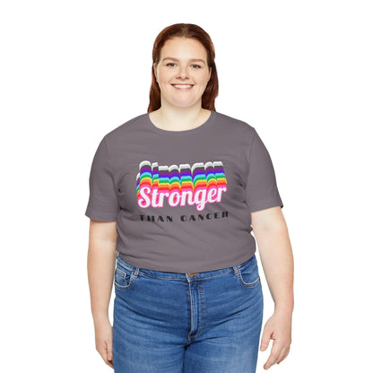 💪 Stronger Than Cancer 🎗️ Unisex Jersey Tee ✨ Show your support, wear your strength. - Whippie's