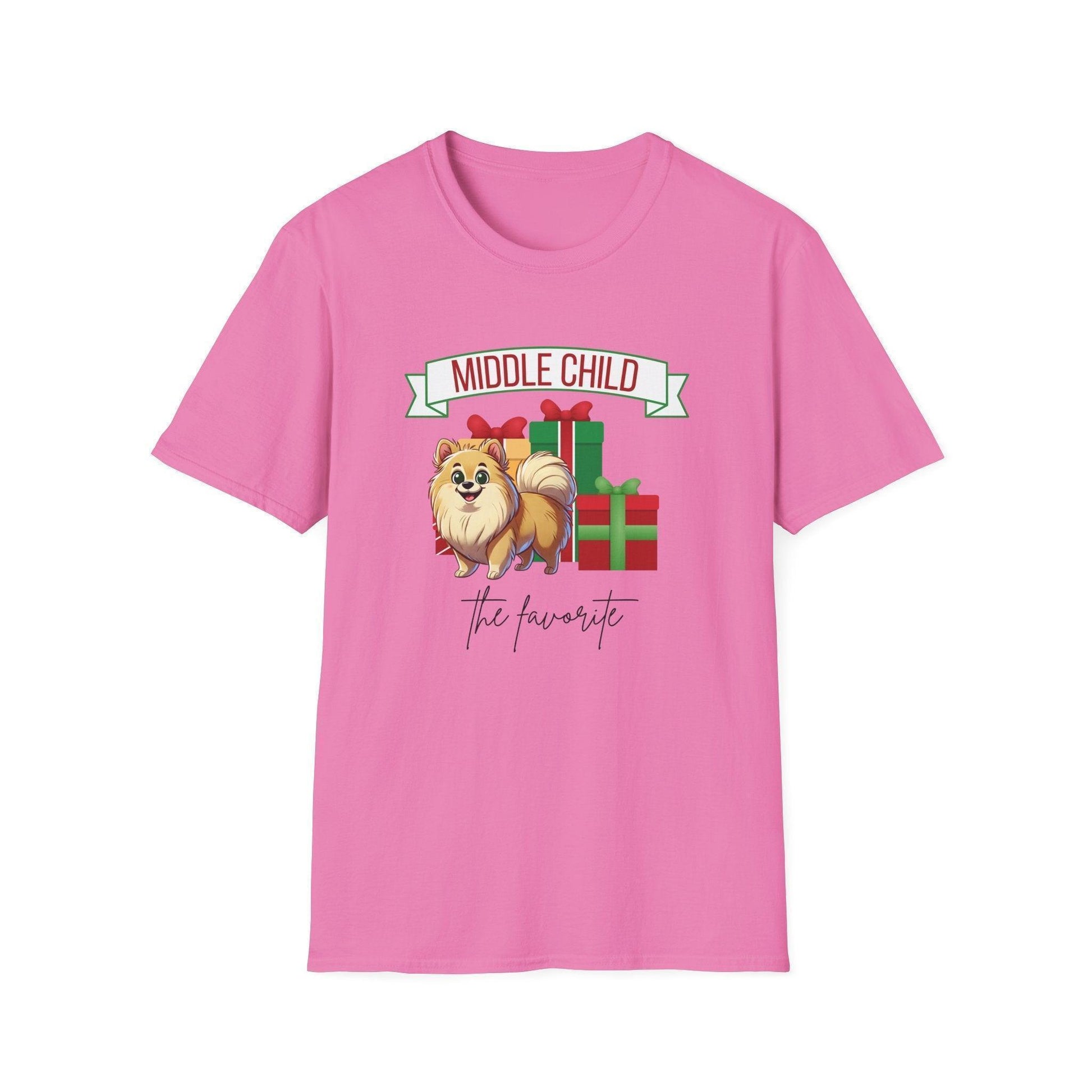 Middle Child, The Favorite 🎁🐶 Pomeranian - Unisex Tee! 🎁👑 - Whippie's