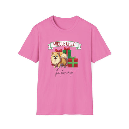 Middle Child, The Favorite 🎁🐶 Pomeranian - Unisex Tee! 🎁👑 - Whippie's