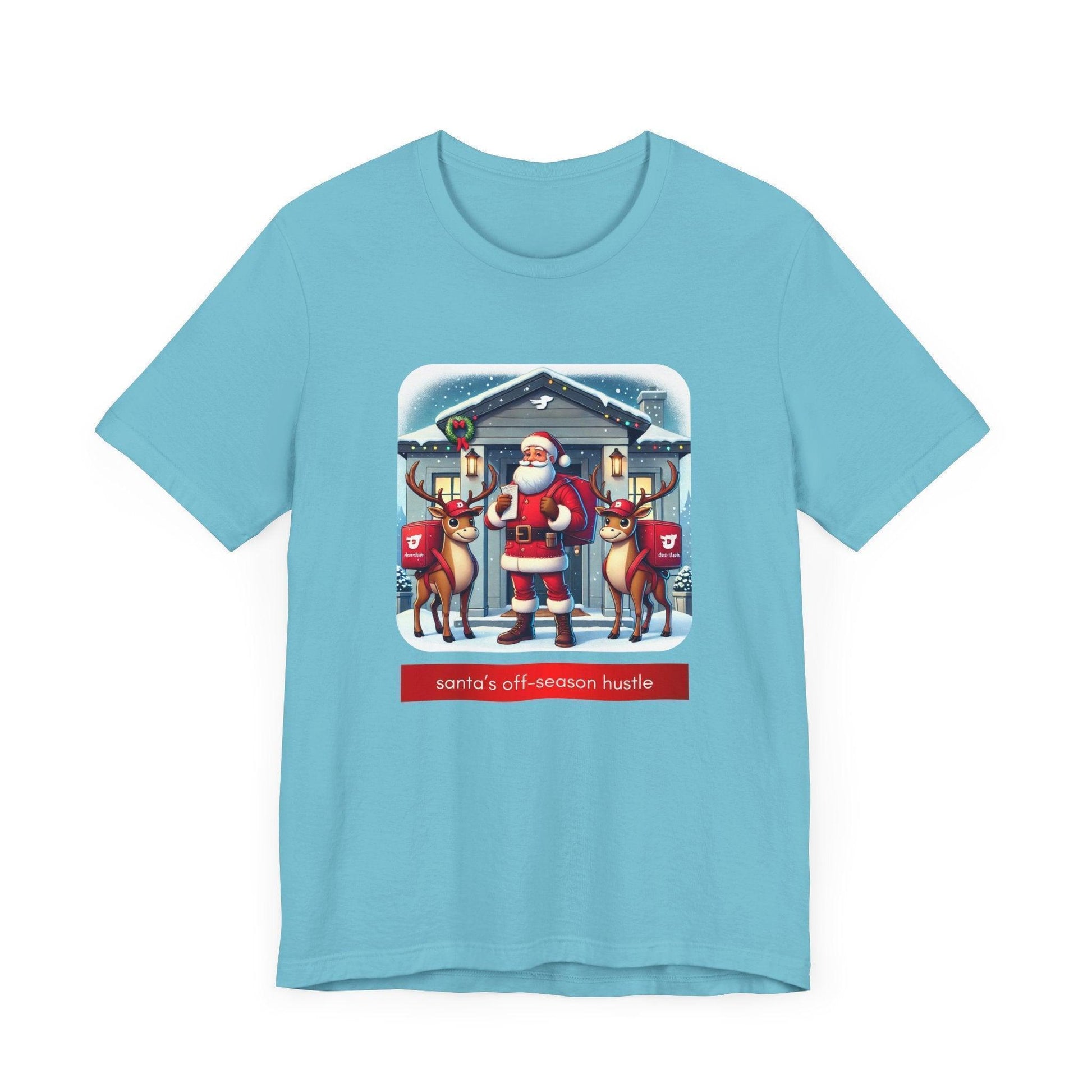 🎅 Santa's Off-Season Hustle 🍕 Unisex Tee ✨ Who knew Santa delivered more than presents? - Whippie's