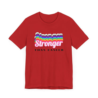 💪 Stronger Than Cancer 🎗️ Unisex Jersey Tee ✨ Show your support, wear your strength. - Whippie's