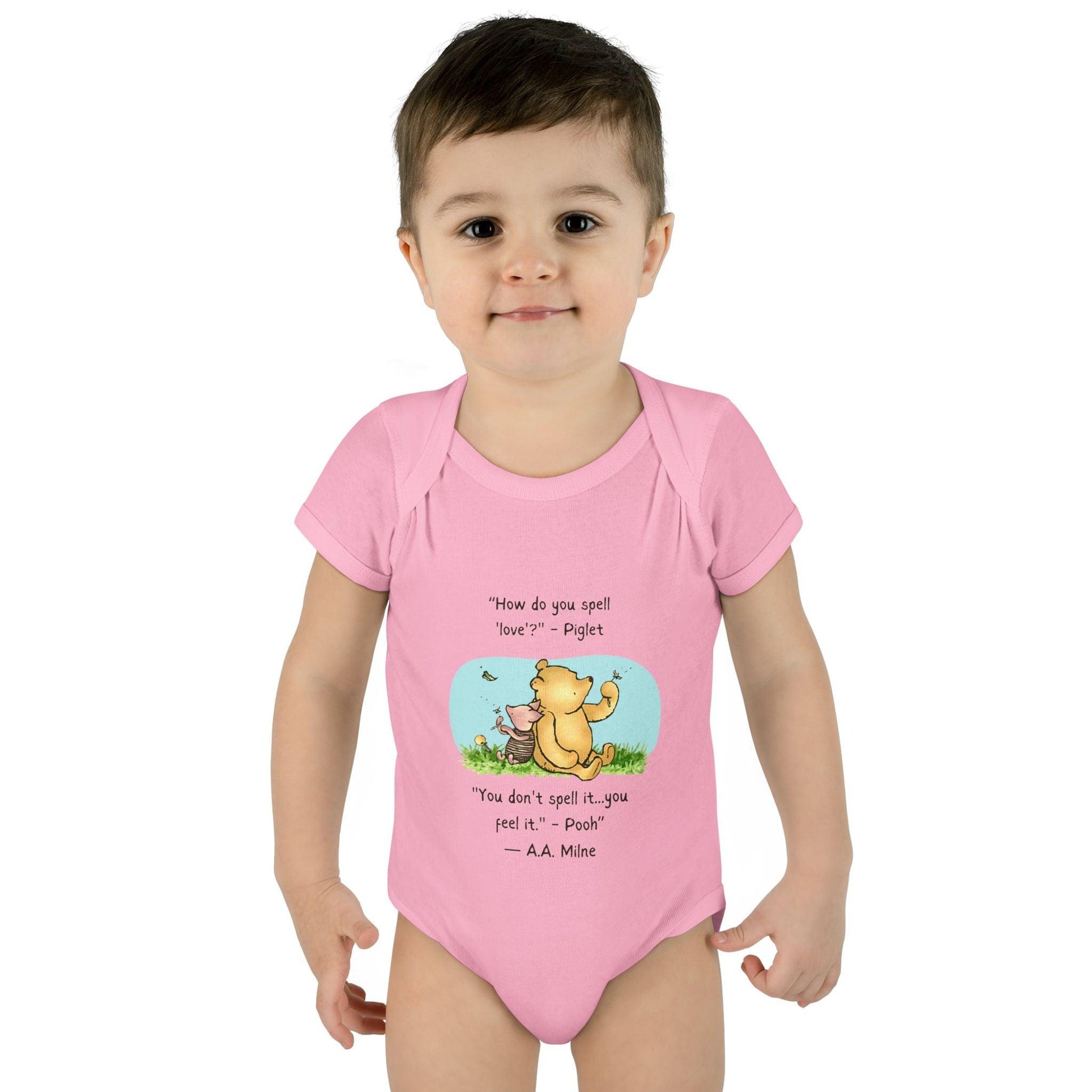 How Do You Spell Love? Baby Onesie - Feel the Love! 🍯❤️ - Whippie's