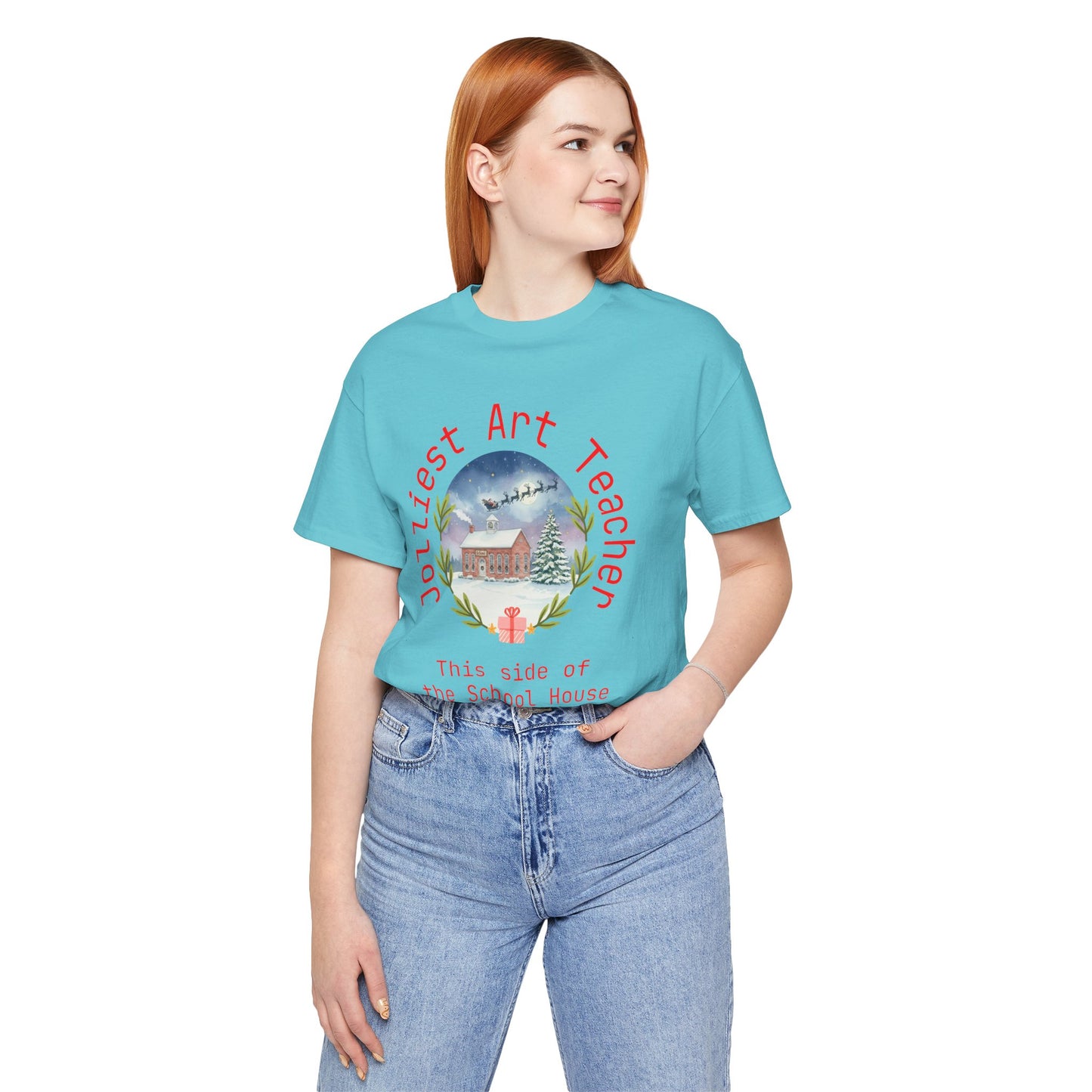 Jolliest Christmas School Tee - Personalizable Title