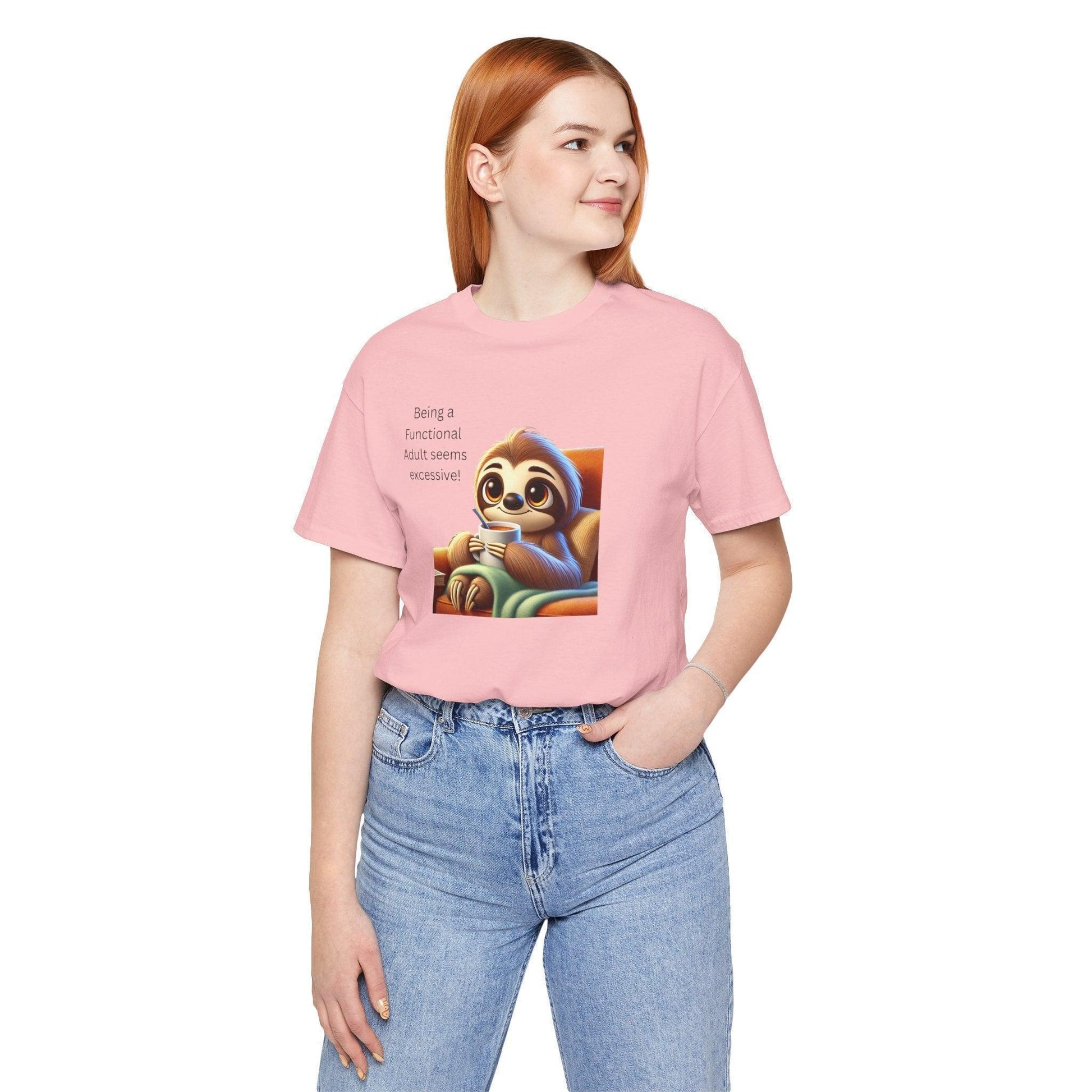🦥 Functional Adult? Excessive! ☕ Unisex Jersey Tee ✨ - Whippie's
