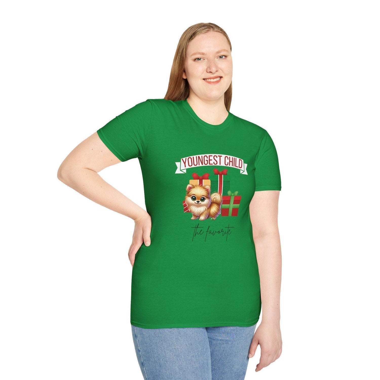Youngest Child, The Favorite 🎁🐶 Pomeranian - Unisex Tee! 🎁👑 - Whippie's