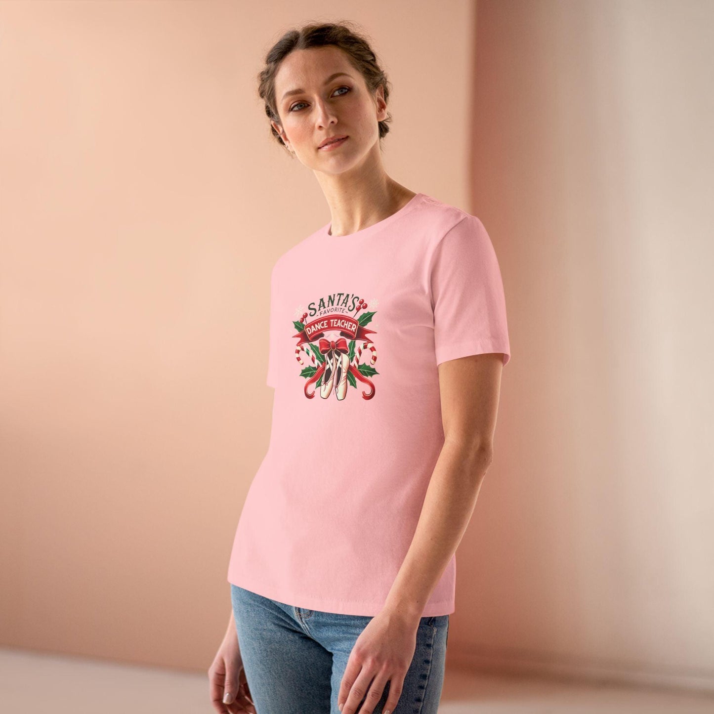 Santa's Favorite Dance Teacher Women's Softstyle Tee