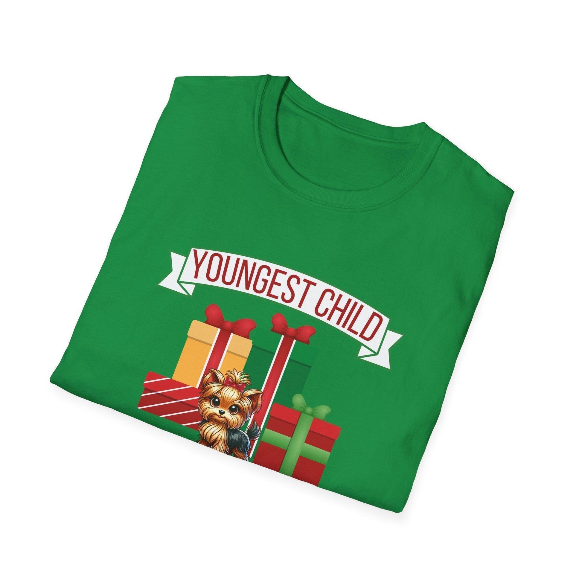 Youngest Child, The Favorite 🎁🐶 Yorkie - Unisex Tee! 🎁👑 - Whippie's