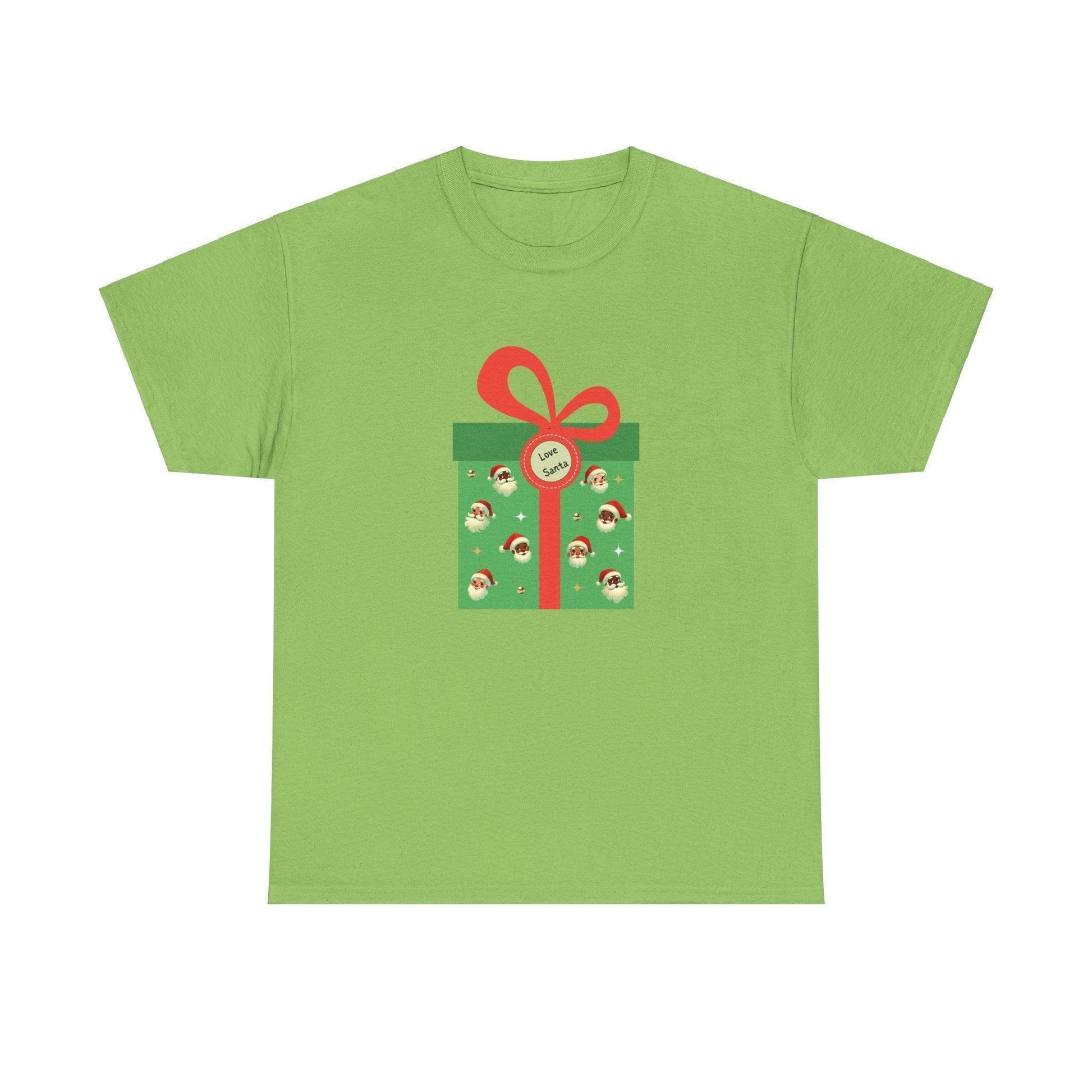 Love Santa Present 🎅 Unisex Heavy Cotton™ Tee! - Whippie's