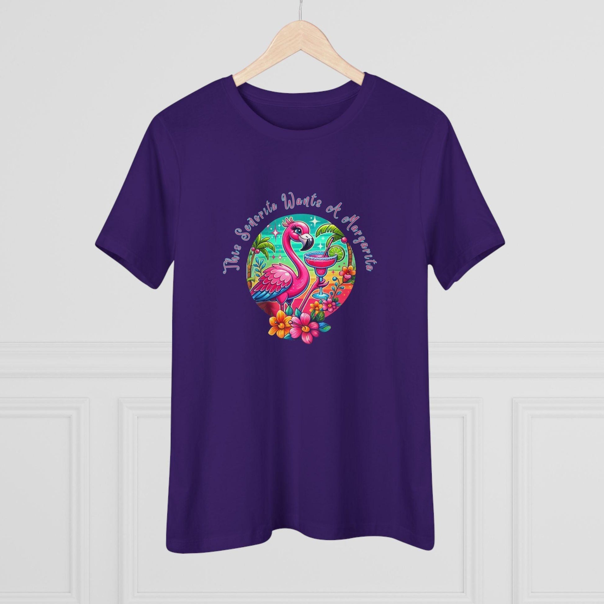 This Señorita Wants a Margarita - Women's Cotton Tee 🦩🍹 - Whippie's