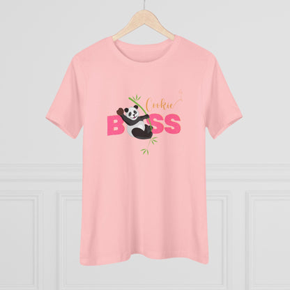 Cookie Boss Women's Tee - Panda-monium at the Cookie Booth! 🍪👑🐼 - Whippie's