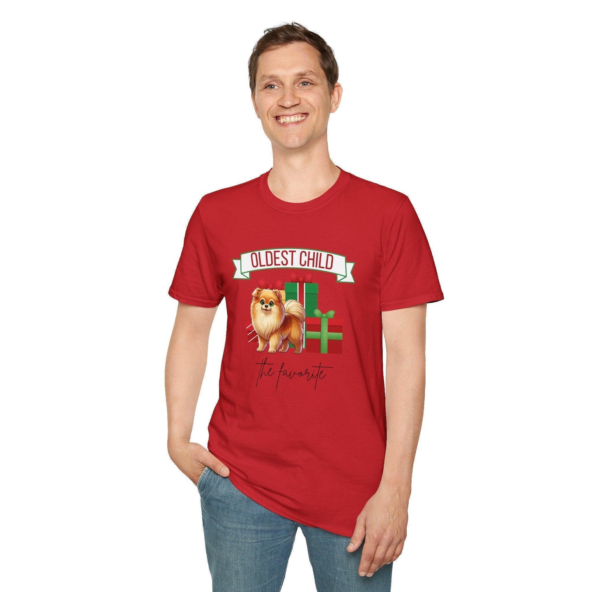 Oldest Child, The Favorite 🎁🐶 Pomeranian - Unisex Tee! 🎁👑 - Whippie's