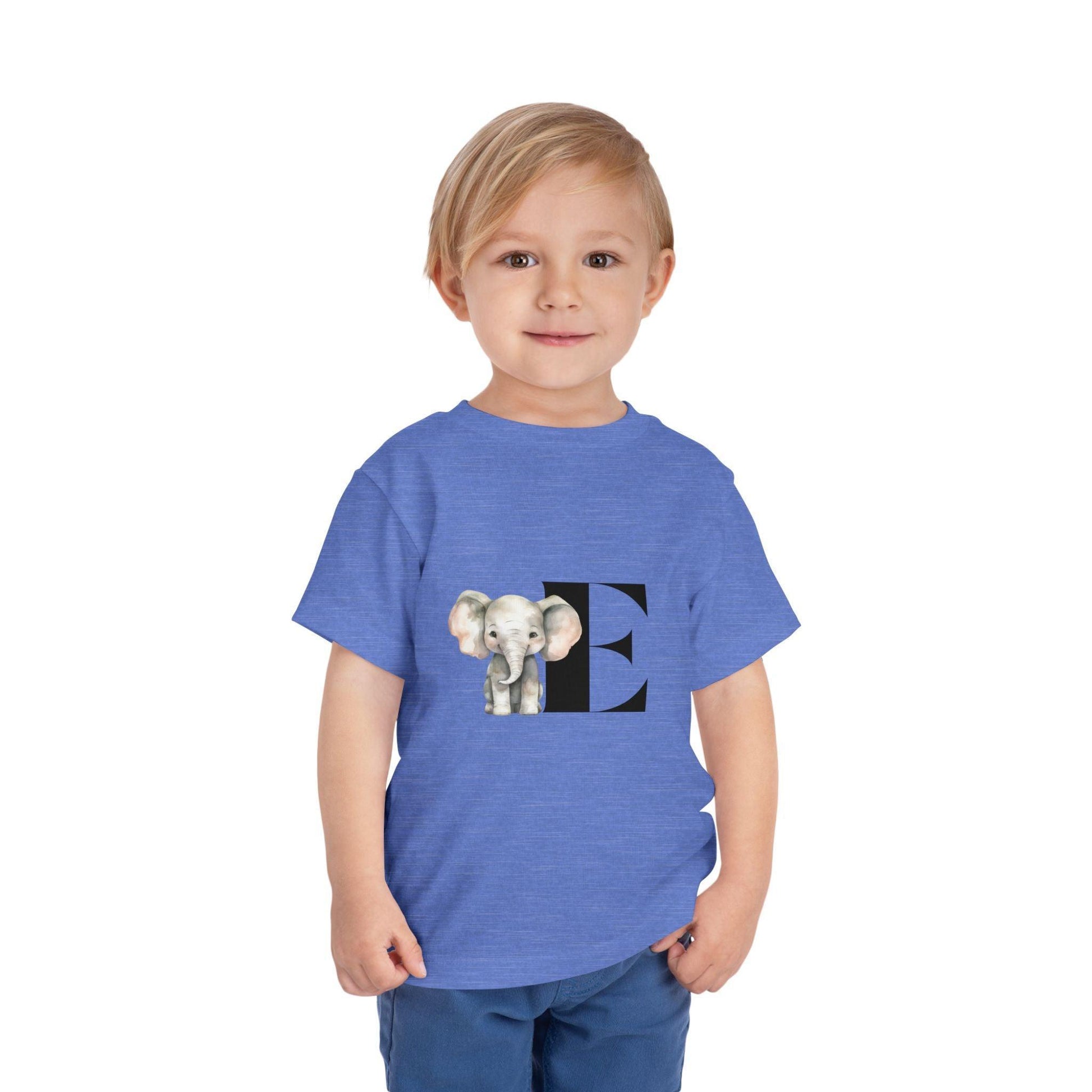 Alphabet Adventures: Letter E - Elephant Toddler T-shirt - Whippie's