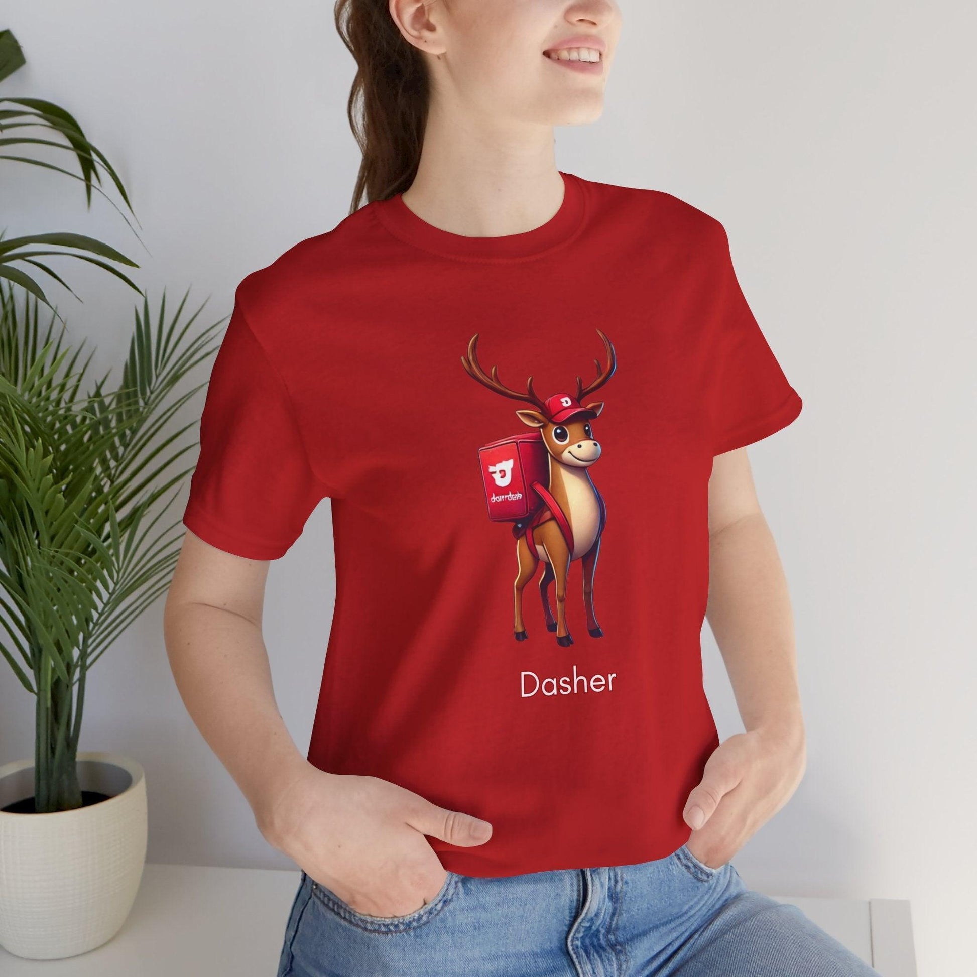 🎅 Dasher's Side Hustle 🍕 Unisex Tee ✨ Dasher's delivering more than holiday cheer! - Whippie's