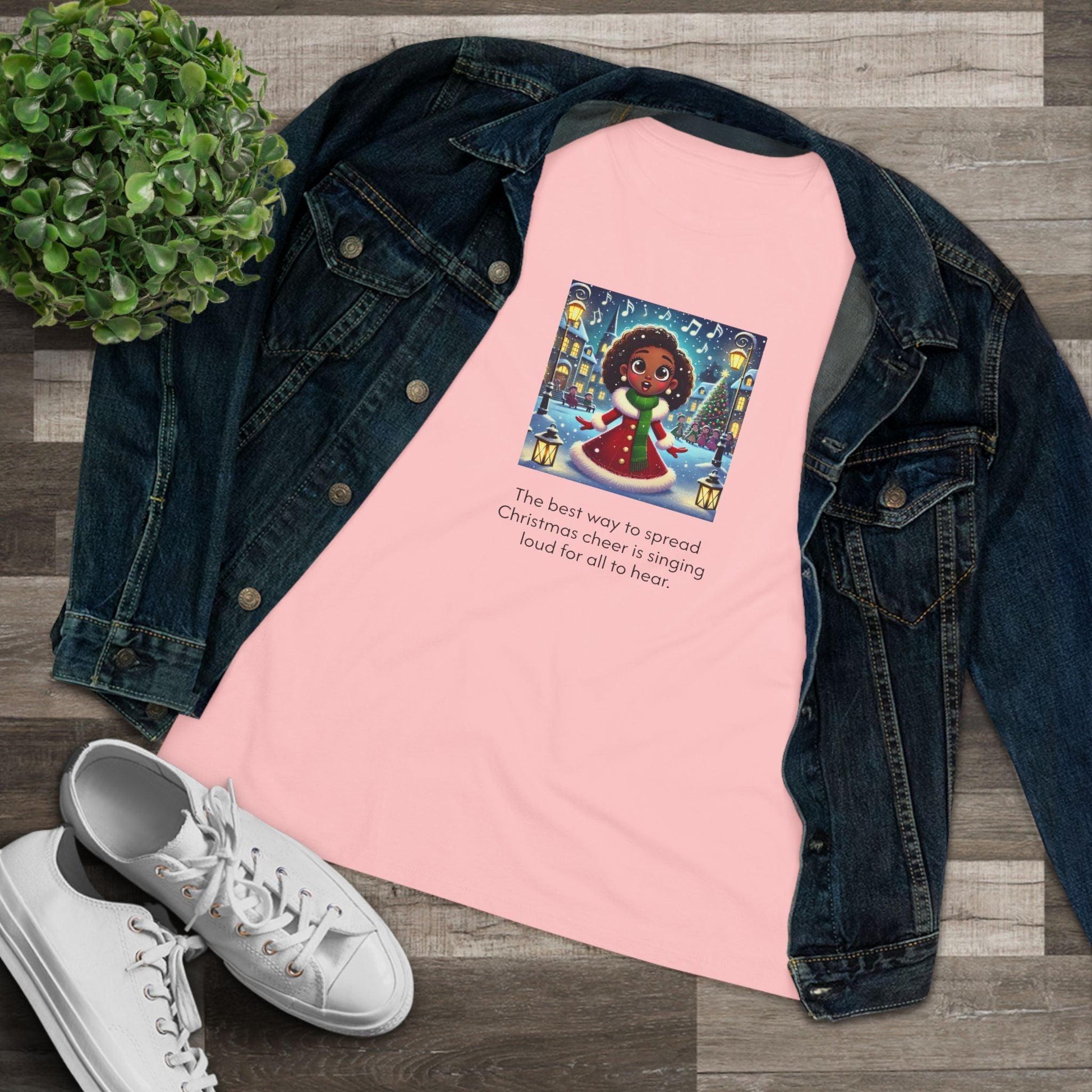 Caroler - Christmas Cheer - Younger BH Girl - Women's Tee - Whippie's