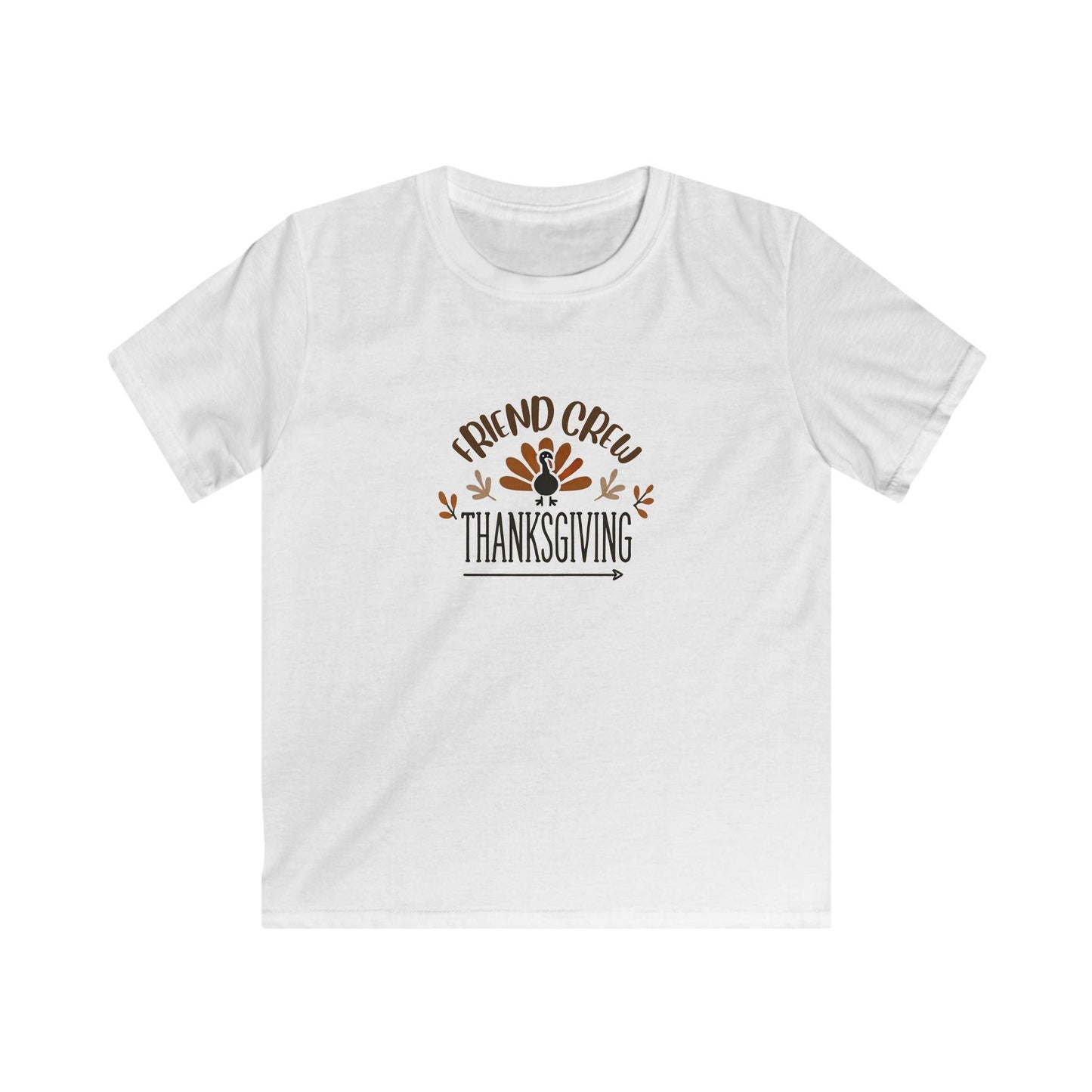 Thanksgiving Friend Crew - Kids Softstyle Tee - Whippie's