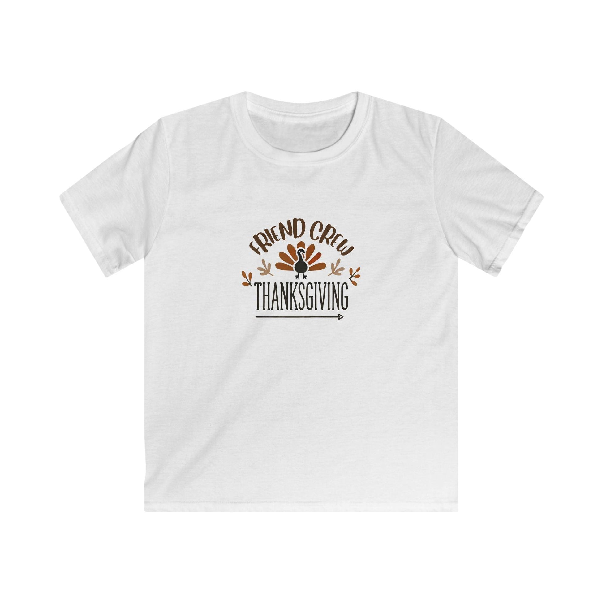 Thanksgiving Friend Crew - Kids Softstyle Tee - Whippie's