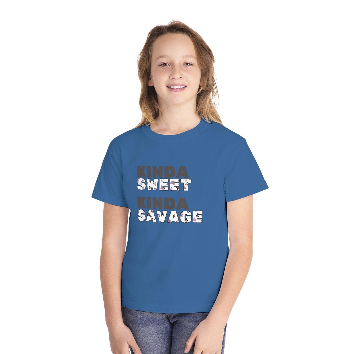 ✨ Kinda SWEET Kinda SAVAGE 😎 Youth Midweight Tee 💖 - Whippie's
