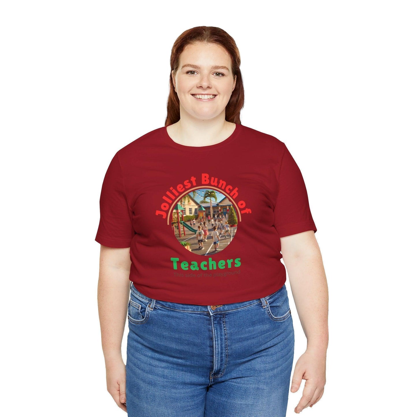 🌴 Jolly Bunch of Teachers ☀️ Unisex Jersey Tee 🧑‍🏫 - Tropical Winter - Whippie's