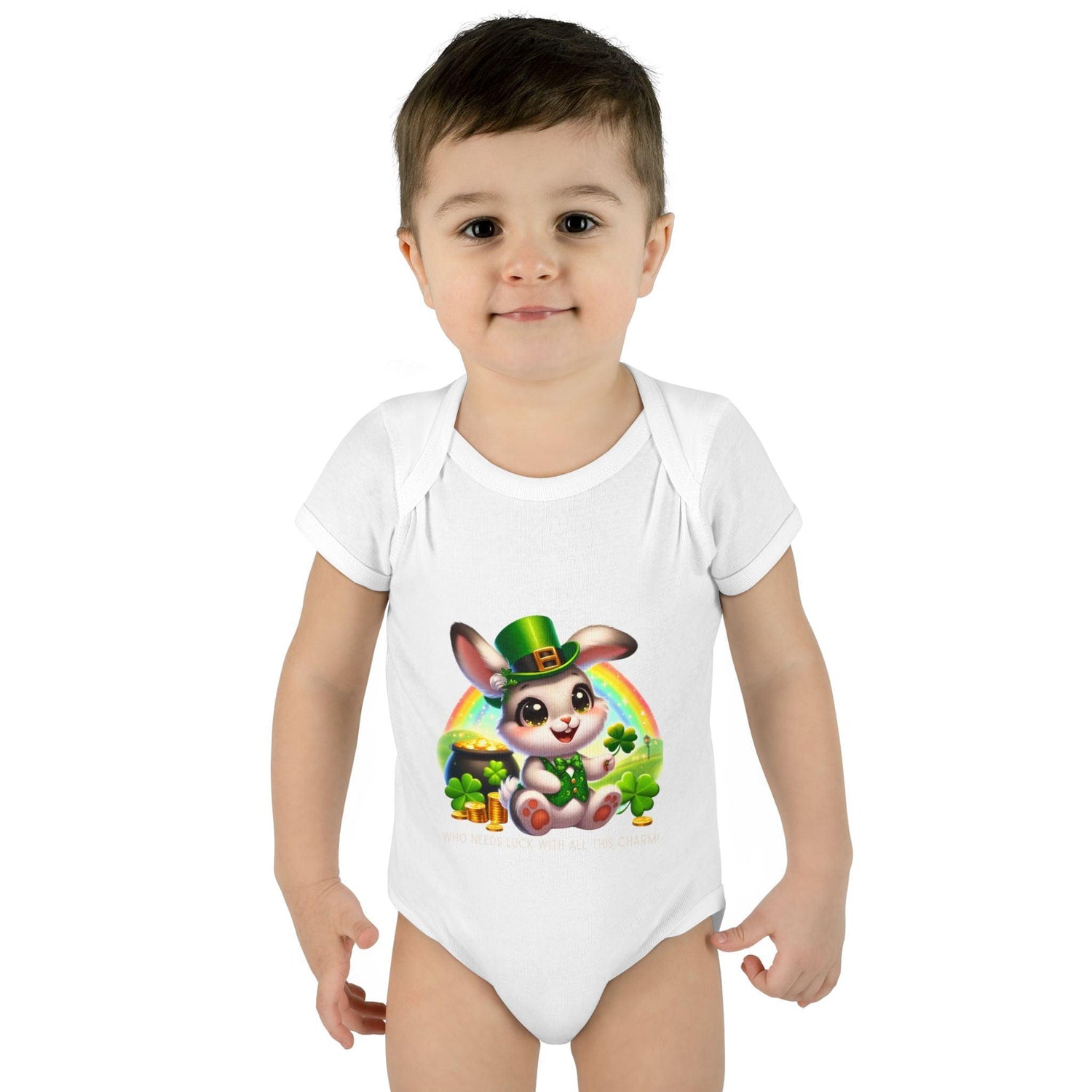 Who Needs Luck with All This Charm? Onesie - Spread Luck and Laughter! 🍀🍀 - Whippie's