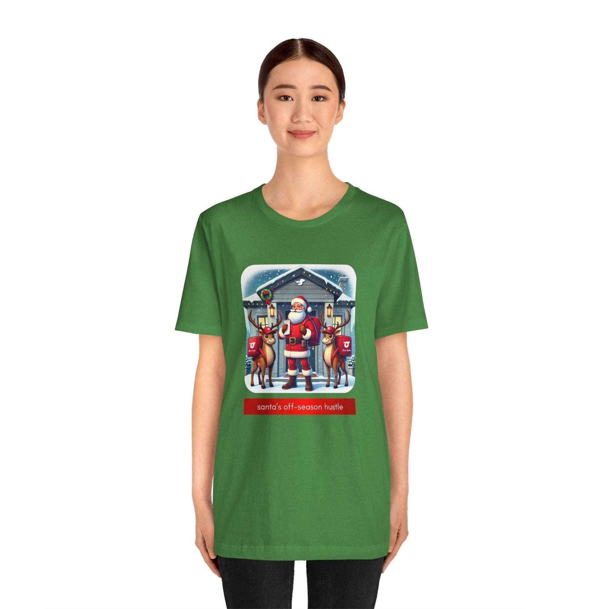 🎅 Santa's Off-Season Hustle 🍕 Unisex Tee ✨ Who knew Santa delivered more than presents? - Whippie's
